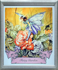 Impact Posters Gallery Fairy Garden Rose Mythical Silver Framed Picture Art Print Impact Posters Gallery Fairy Garden Rose Mythical Silver Framed Picture Art Print