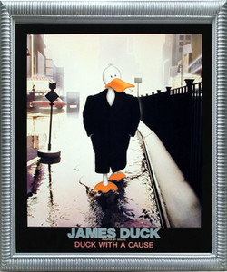 Framed Wall Decoration - Duck with a Cause Colpo Silver Art Print (20x24) Framed Wall Decoration - Duck with a Cause Colpo Silver Art Print (20x24)