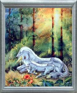 Framed Wall Decor Glades Mythical Unicorn Horse Sue Dawe Fantasy Silver Art Print Framed Wall Decor Glades Mythical Unicorn Horse Sue Dawe Fantasy Silver Art Print