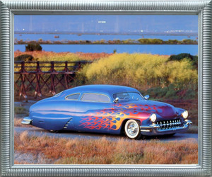 Impact Posters Gallery 1949 Custom Mercury Vintage Classic Car Silver Framed Art Print Picture Impact Posters Gallery 1949 Custom Mercury Vintage Classic Car Silver Framed Art Print Picture