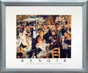Framed Wall Decoration Renoir Le Moulin de la Gallette Impressionist Silver Art Print Picture (20x24) Framed Wall Decoration Renoir Le Moulin de la Gallette Impressionist Silver Art Print Picture (20x24)