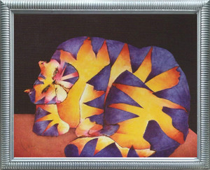 Impact Posters Gallery Orange Fat Cat Kids Room Fine Wall Decor Silver Picture Art Print Framed Wall Decoration (20x24) Impact Posters Gallery Orange Fat Cat Kids Room Fine Wall Decor Silver Picture Art Print Framed Wall Decoration (20x24)