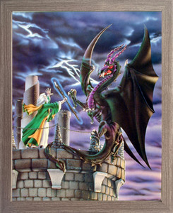 Impact Posters Gallery Wizard Fantasy Framed Wall Decor Storm Warning Dragon Sue Dawe Barnwood Picture Art Print (19x23) Impact Posters Gallery Wizard Fantasy Framed Wall Decor Storm Warning Dragon Sue Dawe Barnwood Picture Art Print (19x23)