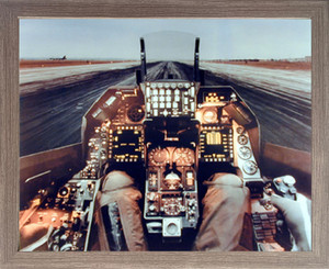 Military Art Print Framed Wall Decor Picture Aviation F-16 Cockpit Flight Deck Barnwood Poster (19x23) Military Art Print Framed Wall Decor Picture Aviation F-16 Cockpit Flight Deck Barnwood Poster (19x23)