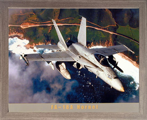 Framed Wall Decor FA-18A Hornet Jet Military Aviation Aircraft Picture Barnwood Art Print (19x23) Framed Wall Decor FA-18A Hornet Jet Military Aviation Aircraft Picture Barnwood Art Print (19x23)