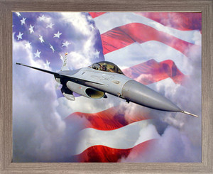 Falcon Framed Art Print Military F-16A Fighting Jet Flag Aviation Aircraft Wall Decor Barnwood Picture (19x23) Falcon Framed Art Print Military F-16A Fighting Jet Flag Aviation Aircraft Wall Decor Barnwood Picture (19x23)