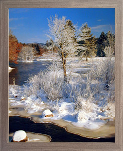Impact Posters Gallery Yosemite National Park Snow River and Trees Scenery Landscape Wall Decor Barnwood Framed Art Print Picture (19x23) Impact Posters Gallery Yosemite National Park Snow River and Trees Scenery Landscape Wall Decor Barnwood Framed Art Print Picture (19x23)