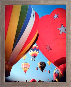 Impact Posters Gallery Hot Air Balloons Fiesta in Sky Kids Room Barnwood Picture Art Print Framed Wall Decor (19x23) Impact Posters Gallery Hot Air Balloons Fiesta in Sky Kids Room Barnwood Picture Art Print Framed Wall Decor (19x23)