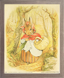 Beatrix Potter Bunny Rabbit Childrens Kids Room Original and Authorized  Edition Wall Decor Espresso Framed Picture Art Print (20x24) - Impact  Posters Gallery