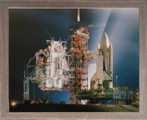 NASA Space Shuttle Night Launch Inspirational Wall Decor Barnwood Framed Picture Art Print (19x23) NASA Space Shuttle Night Launch Inspirational Wall Decor Barnwood Framed Picture Art Print (19x23)