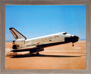 NASA Columbia Touching Down Space Shuttle Wall Decor Barnwood Framed Picture Art Print (19x23) NASA Columbia Touching Down Space Shuttle Wall Decor Barnwood Framed Picture Art Print (19x23)