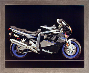Suzuki GSXR 750 Sports Motorcycle Barnwood Framed Wall Decor Picture Art Print (19x23) Suzuki GSXR 750 Sports Motorcycle Barnwood Framed Wall Decor Picture Art Print (19x23)