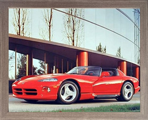 Framed Wall Decor Picture 1992 Dodge Viper Sports Car Barnwood Art Print (19x23) Framed Wall Decor Picture 1992 Dodge Viper Sports Car Barnwood Art Print (19x23)