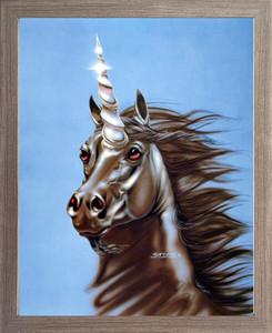 Impact Posters Gallery Sue Dawe Scenting The Wind Unicorn Horse Barnwood Picture Art Print Framed Wall Decoration (19x23) Impact Posters Gallery Sue Dawe Scenting The Wind Unicorn Horse Barnwood Picture Art Print Framed Wall Decoration (19x23)