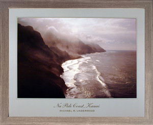 Impact Posters Gallery Framed Wall Picture Decor Hawaii Ocean Beach Na Pali Coast Kauai Mountain Cloud Scenic Barnwood Art Print (19x23) Impact Posters Gallery Framed Wall Picture Decor Hawaii Ocean Beach Na Pali Coast Kauai Mountain Cloud Scenic Barnwood Art Print (19x23)