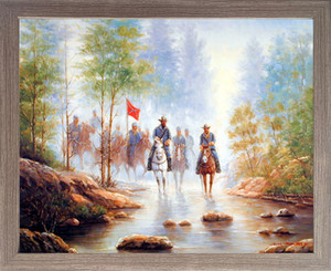 Impact Posters Gallery Framed Wall Decor Picture Civil War Grey Soldier on Horses Barnwood Art Print (19x23) Impact Posters Gallery Framed Wall Decor Picture Civil War Grey Soldier on Horses Barnwood Art Print (19x23)