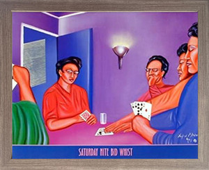 Framed Wall Decor Saturday Nite Bid Whist Poker Cards Fine Barnwood Picture Art Print Poster (19x23) Framed Wall Decor Saturday Nite Bid Whist Poker Cards Fine Barnwood Picture Art Print Poster (19x23)
