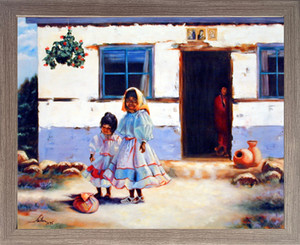 Impact Posters Gallery Old Mexican Lady with Children Barnwood Framed Art Print Framed Wall Decoration Picture (19x23) Impact Posters Gallery Old Mexican Lady with Children Barnwood Framed Art Print Framed Wall Decoration Picture (19x23)