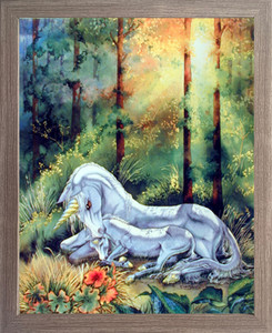 Framed Wall Decoration Glades Mythical Unicorn Horse Sue Dawe Fantasy Barnwood Framed Picture Art Print (19x23) Framed Wall Decoration Glades Mythical Unicorn Horse Sue Dawe Fantasy Barnwood Framed Picture Art Print (19x23)