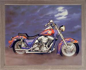 1986 FXR Harley Motorcycle Poster | Motorcycle Posters