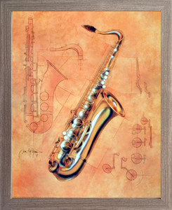 Impact Posters Gallery Fine Arts Music Instrument Saxophone Kids Room Barnwood Picture Art Print Framed Wall Decor (19x23) Impact Posters Gallery Fine Arts Music Instrument Saxophone Kids Room Barnwood Picture Art Print Framed Wall Decor (19x23)