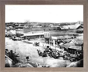 Omaha NB, Farnam & 13th 1860 Barnwood Framed Wall Decor Art Print Picture (19x23) Omaha NB, Farnam & 13th 1860 Barnwood Framed Wall Decor Art Print Picture (19x23)