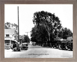 Framed Wall Decoration Coast Highway Laguna Beach 1916 Barnwood Art Print Picture (19x23) Framed Wall Decoration Coast Highway Laguna Beach 1916 Barnwood Art Print Picture (19x23)