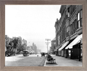 Impact Posters Gallery Riverside Main Street Riverside 1900 Barnwood Art Print Framed Wall Decor Picture (19x23) Impact Posters Gallery Riverside Main Street Riverside 1900 Barnwood Art Print Framed Wall Decor Picture (19x23)