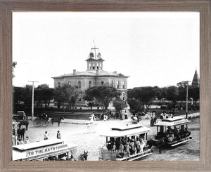 Framed Wall Decor Arizona Phoenix Court House C.1900 Vintage Old City Black And White Barnwood Art Print Picture (19x23) Framed Wall Decor Arizona Phoenix Court House C.1900 Vintage Old City Black And White Barnwood Art Print Picture (19x23)
