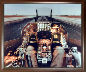 Cockpit Framed Picture Art Print Aviation F-16 Flight Deck Military Aircraft Wall Decor Mahogany Poster (18x22) Cockpit Framed Picture Art Print Aviation F-16 Flight Deck Military Aircraft Wall Decor Mahogany Poster (18x22)