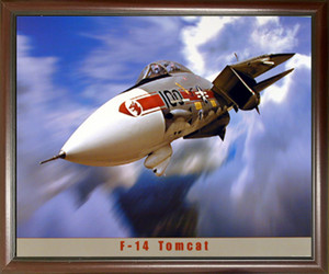Framed Wall Decoration Aviation Poster - F-14 Tomcat Military Jet Aircraft Mahogany Picture Art Print (20x24) Framed Wall Decoration Aviation Poster - F-14 Tomcat Military Jet Aircraft Mahogany Picture Art Print (20x24)