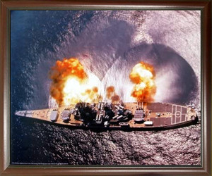 Military Battleship Framed Wall Decoration USS Missouri Firing Guns Navy Mahogany Picture Art Print Poster (20x24) Military Battleship Framed Wall Decoration USS Missouri Firing Guns Navy Mahogany Picture Art Print Poster (20x24)