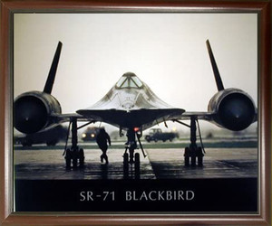 Fighter Spyplane Framed Wall Decoration Art Print Aviation - Sr-71 Blackbird Military Jet Mahogany Poster Picture (20x24) Fighter Spyplane Framed Wall Decoration Art Print Aviation - Sr-71 Blackbird Military Jet Mahogany Poster Picture (20x24)