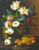 Bunch of Colorful Flowers With Fruits Still Life Wall Decor Art Print Poster (16x20)