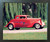 1934 Red Ford Coupe Hot Rod Vintage Car Wall Espresso Framed Picture Art Print (20x24)