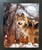 Gray Wolf in Snow Wild Animal Wall Decor Espresso Framed Picture Art Print (20x24)