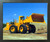 Caterpillar 992C Front Wheel Loader Dozer Truck Wall Poster (Espresso Framed Picture Art Print - 20x24)