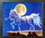 Mythical Crystal Horn (Full Moon) Unicorn Sue Dawe Fantasty Horse Wall Decor Espresso Framed Picture Art Print (20x24)