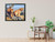 Lion Cubs Wildlife Animal Nature Wall Decor Espresso Framed Picture Art Print (20x24)