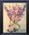 Colorful Pink And Purple Flowers In Vase Floral Wall Decor Black Framed Art Print Poster (19x23)