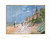 Wall Decor - The Boardwalk on the Beach At Trouville, Impressionist Painting Art Print Poster (22x28)