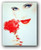 Lady with Red Rose Romantic Wall Decor Art Print Mini Poster (8x10)