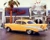 Yellow Chevy Bel Air 1957 Vintage Classic Car Wall Decor Art Print Poster (8x10)