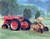 Red Farmall M Vintage Farm Tractor Wall Decor Art Print Picture (8x10)