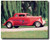 1934 Red Ford Coupe Hot Rod Vintage Car Wall Picture Art Print (16x20)