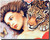 Lady with Leopard Jungle Love Fine Wall Decor Picture Art Print Poster (16x20)