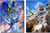  Mythical Pegasus Fighting Fantasy Wall Decor Picture 16x20 Two Set Art Print Posters