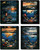  Landscape Ocean Underwater Coral Fish Inspirational Animal Picture Four Set 22x28 Wall Decor Art Print Poster