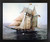 Sailing Vessel Sailboat Framed Wall Bedroom Decor The Pride of Baltimore Vintage Ship Black Picture Art Print (18x22)