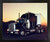 Peterbilt Semi with Trailer Big Rig Truck Black Framed Wall Decor Art Print Picture (18x22)
